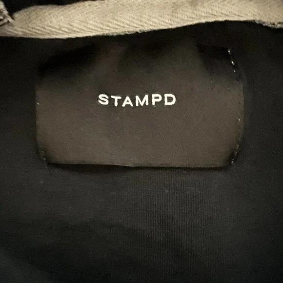 Stampd Women's Unisex Gray Pullover Hoodie with Scoop Hem & Thumb Holes - Large - Picture 12 of 15